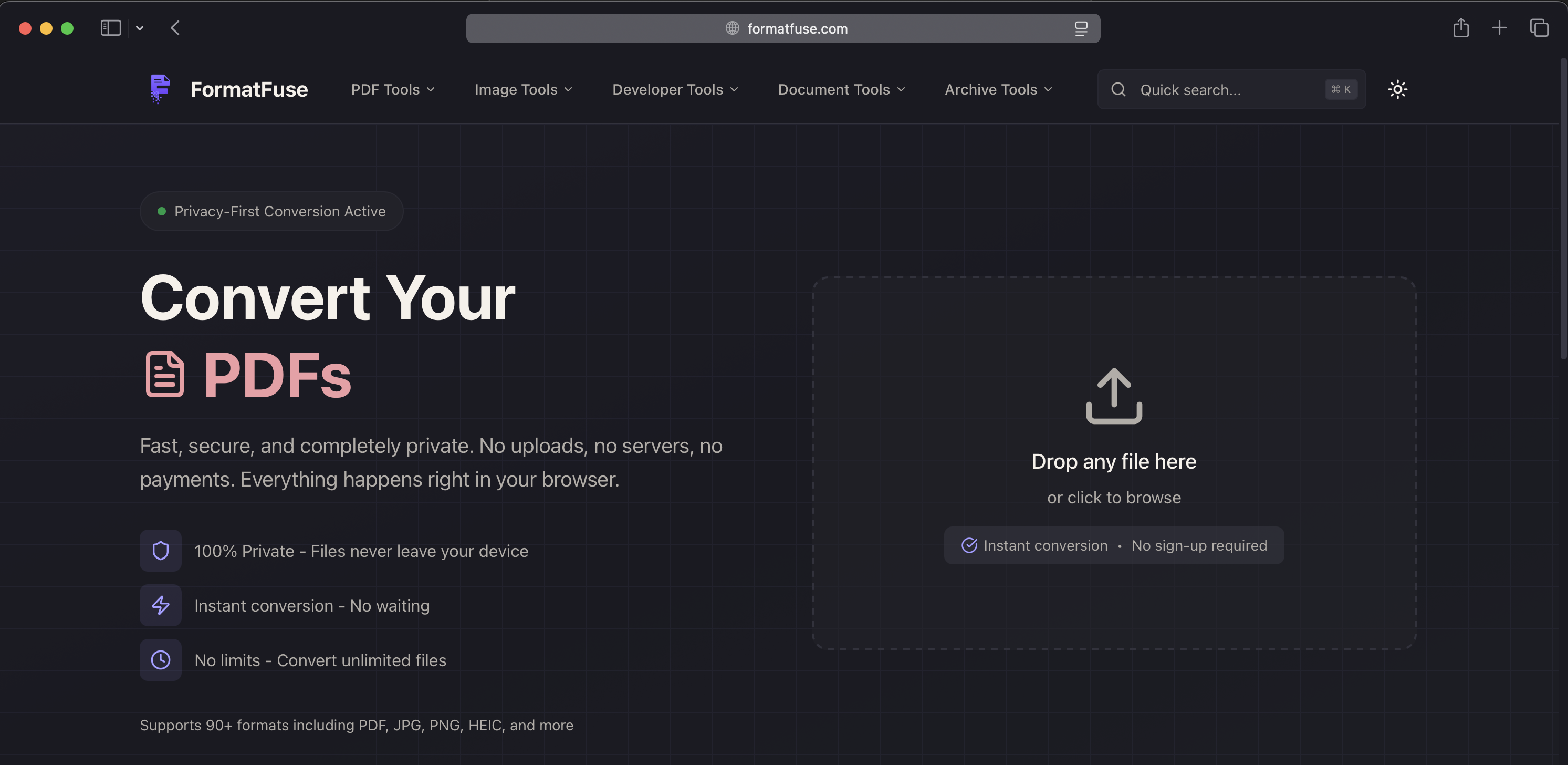 FormatFuse - Free Online File Converters