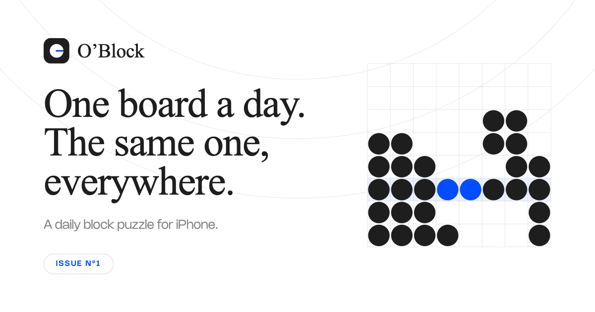 O’Block — Daily Block Puzzle